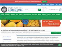 Tablet Screenshot of indische-lebensmittel-online.de